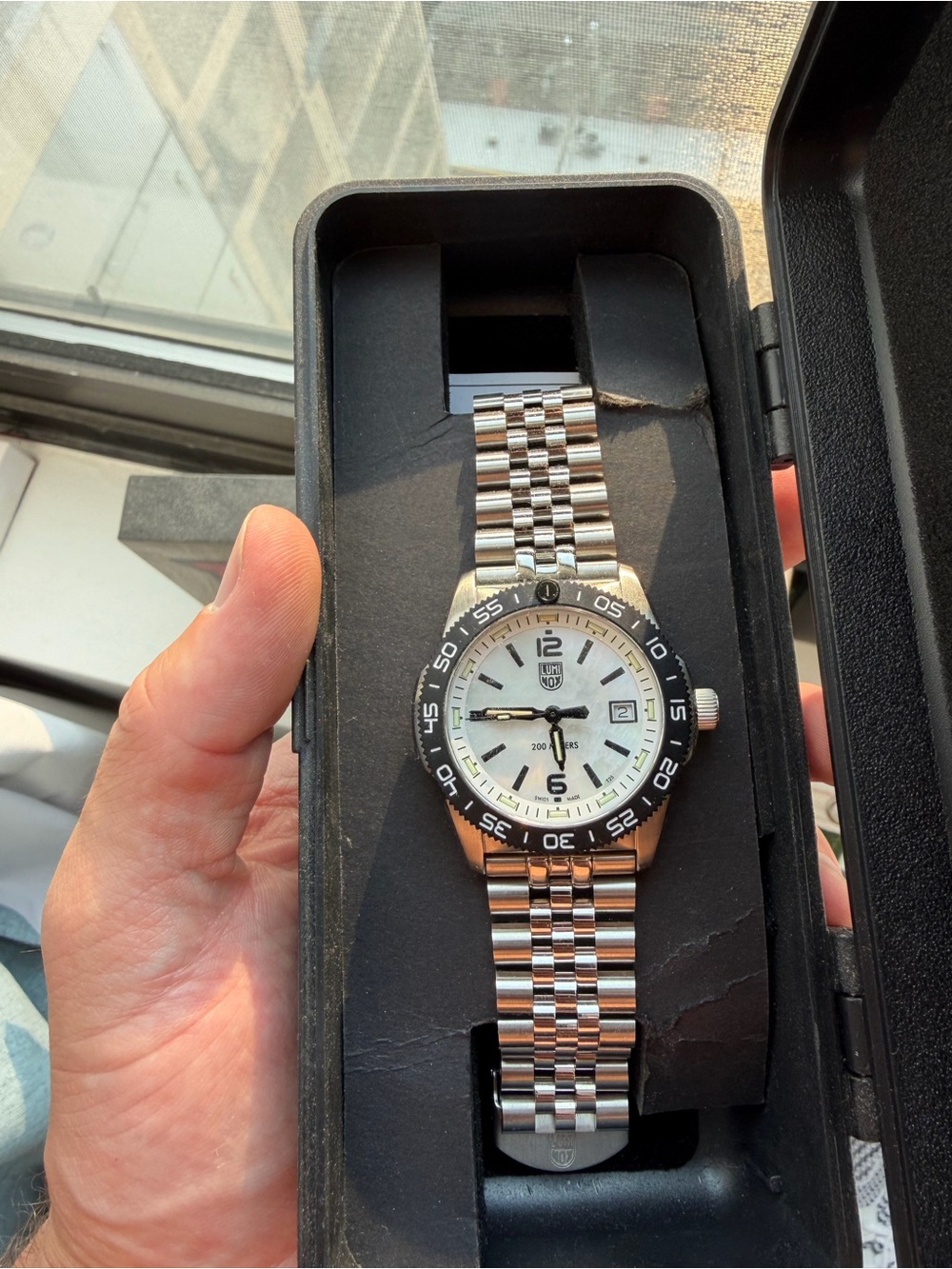 Luminox 39mm pacific diver ripple Men's Watch - Silver/Black